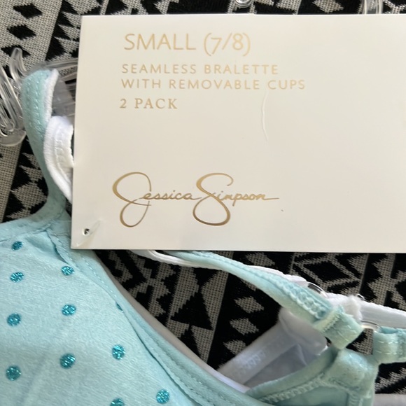 Jessica Simpson Small 7 / 8 seamless bralette with removable cups 2 pack - Picture 2 of 8